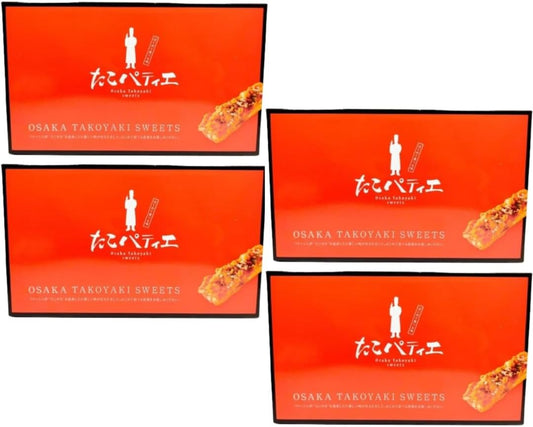 Osaka Classic Souvenir Octopus, Patiers, Set of 12 x 4 Boxes, For Souvenirs, Enjoy Osaka Mood