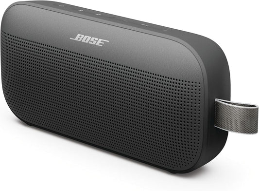 Bose SoundLink Flex Portable Speaker (2nd Gen) Wireless Bluetooth Mini Portable Speaker with Hi-Fi Audio, Up to 12 Hours of Playtime, Waterproof and Dustproof, Black