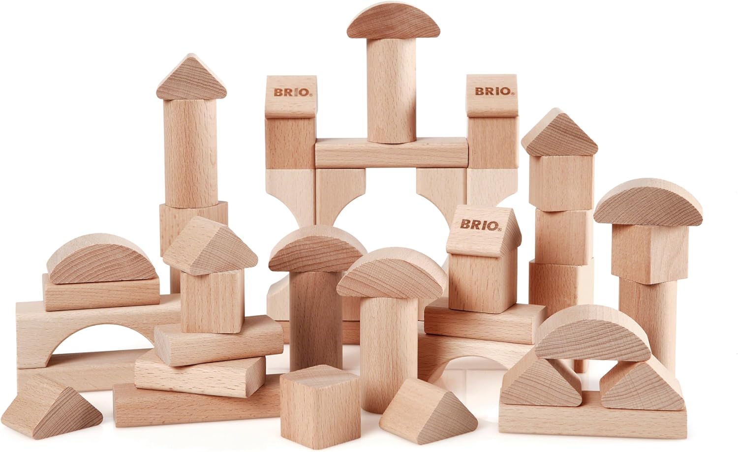 Brio Wooden Block Set, 50-Piece
