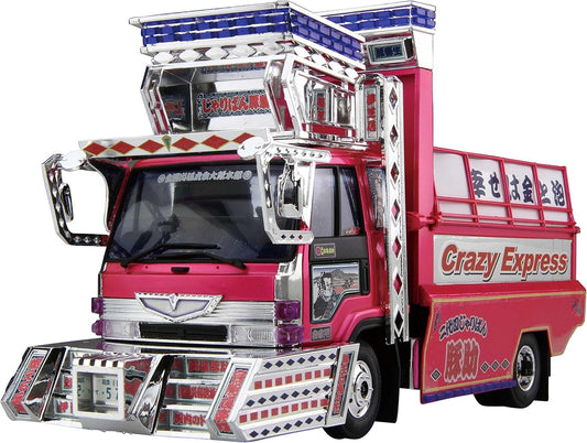 Aoshima Bunka Kyozai 1/32 Value Deco Tora Series No.48 Second Generation Jaripan Tonasuke 4t Deep Dump Plastic Model