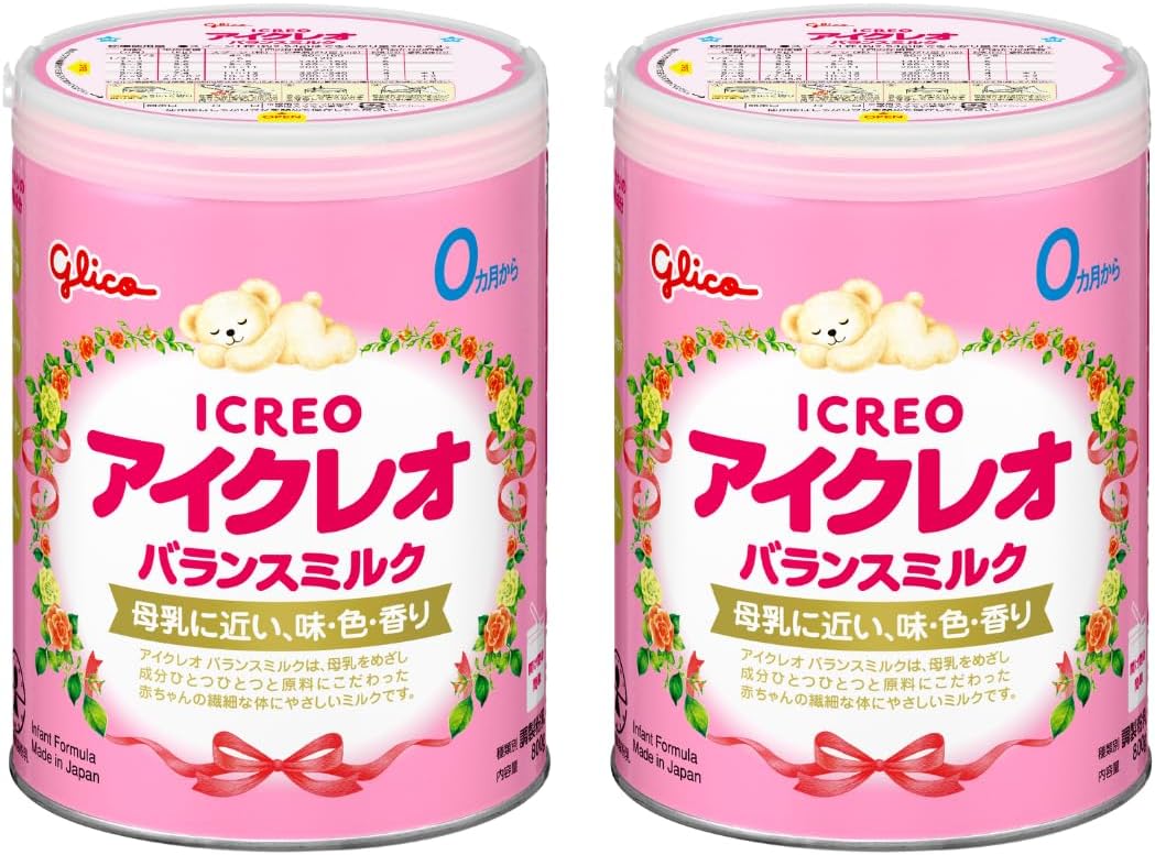 Icreo Balance Milk 800g×2 cans Ezaki Glico powdered milk for newborns, infants, babies, 0 months to around 1 year old