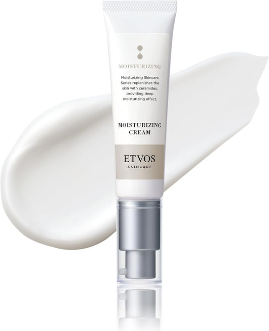ETVOS Moisturizing Cream, 1.1 oz (30 g) (Cream, Formulated with 5 Types of Humanoid Ceramides, Dry Skin, Sensitive Skin)
