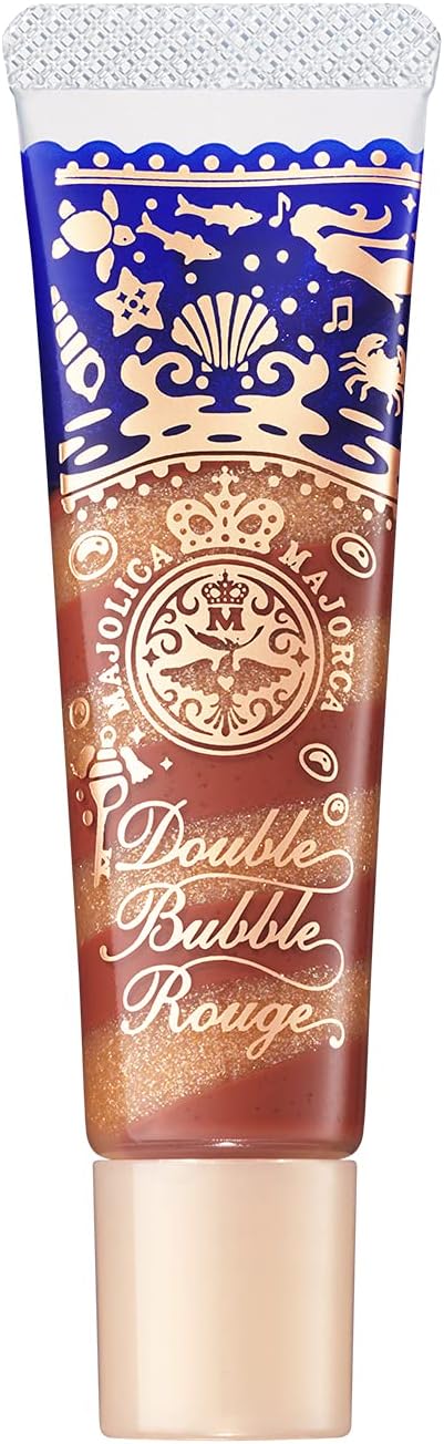 Majolica Majorca Double Bubble Rouge Colored Lip Serum, YE Caramel Shells, Main Unit, 0.2 oz (7 g)