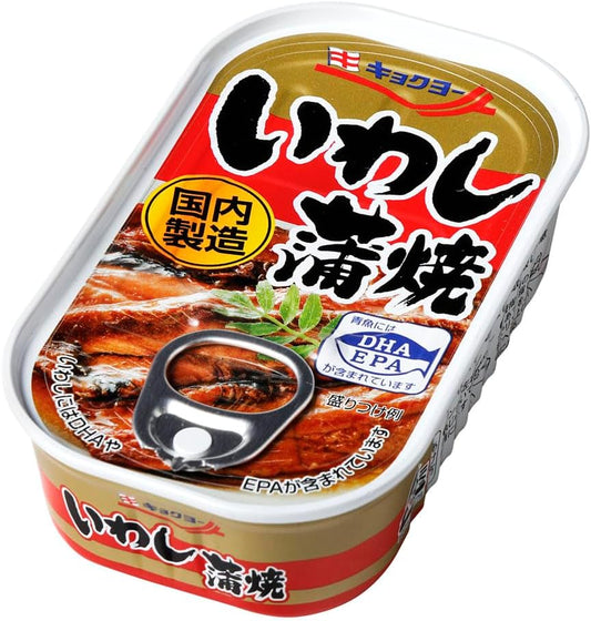 Kyokuyo Kabayaki Japanese Iwashi, 3.5 oz (100 g) x 6 Cans