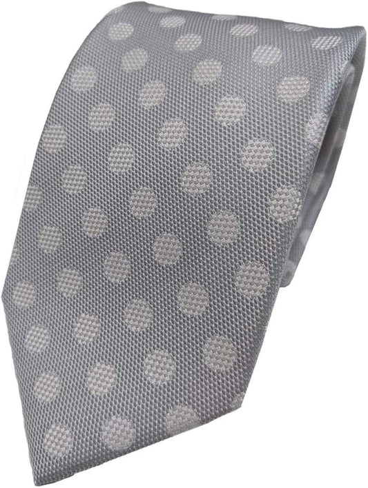 [Japanese Silk] Silk Formal Necktie, Formal Dress, White, Silver, Weddings, Receptions, Bridals, Celebrations, Made in Japan, Silk Men's Tango Textile Industry Association Certification