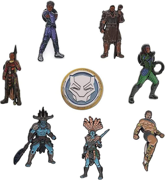 Marvel Black Panther Wakanda Forever - Juego de 8 pines