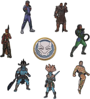 Marvel Black Panther Wakanda Forever - Juego de 8 pines