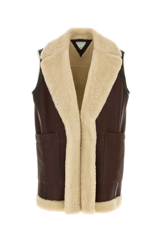 Bottega Veneta ボッテガベネタブラウンレザーベスト - Image 1