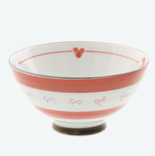 Disney Minnie Mouse Rice Bowl, Cinderella Castle, Prometheus Volcano, Japanese Pattern, Red, Tokyo Disney Resort Exclusive, TDR Disneyland Plates, Tableware, Rice Bowl, Couple