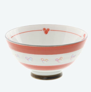 Disney Minnie Mouse Rice Bowl, Cinderella Castle, Prometheus Volcano, Japanese Pattern, Red, Tokyo Disney Resort Exclusive, TDR Disneyland Plates, Tableware, Rice Bowl, Couple