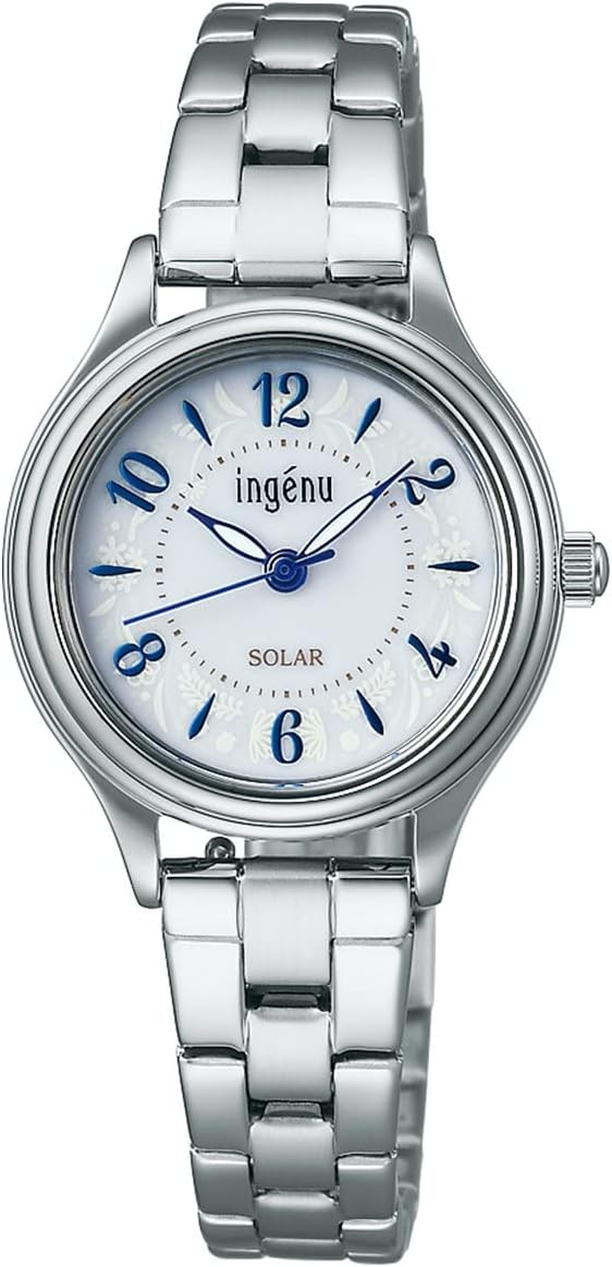 Seiko AHJD436 Women's Wristwatch, Angeline Life with Flowers, Silver, Silver, Bracelet Type