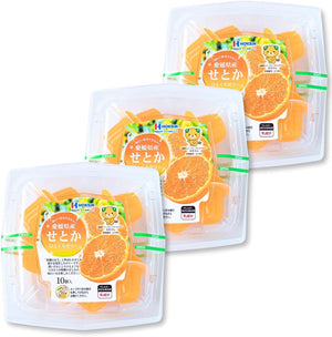 Hokushin Foods Hitakuchi Jelly, 0.7 oz (21 g) x 10 Packs, Freeze, Premium Fruit Juice, Sweets, Fruit Jelly, Gift, Souvenir, Treats (3 Pack, Ehime Prefecture)