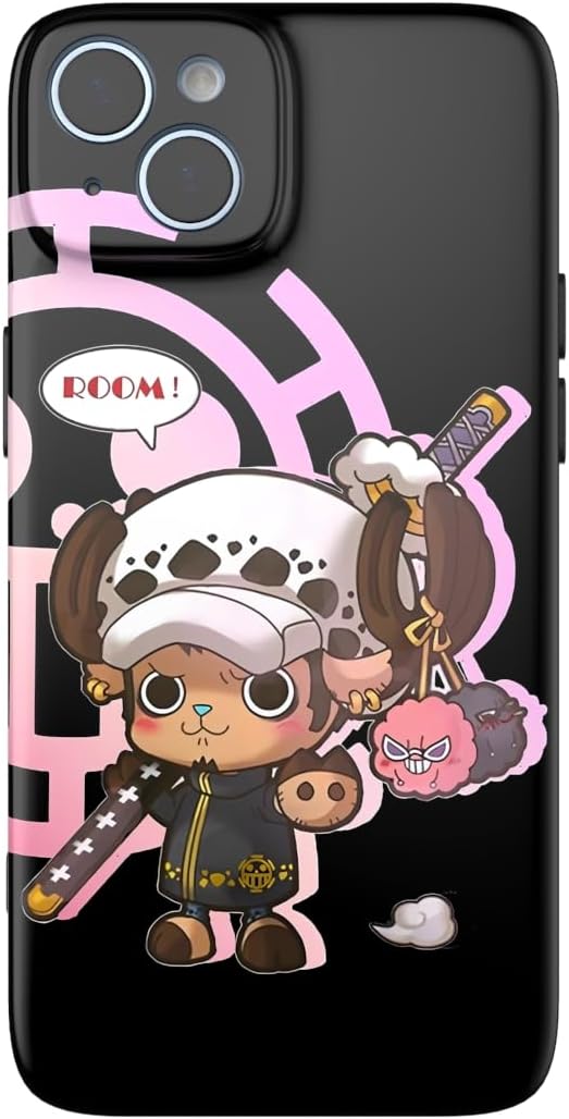 THE DREAMY LIFT iPhone Case Cover Anime Cartoon One Piece Low Chopper Luffy Cool Clean Moe Popular Goods Smartphone Case (Chopper 1, iPhone 14)