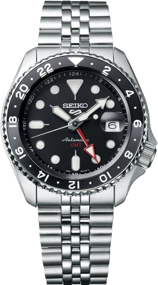 Seiko SSK001K1 Sports Mechanical SSK001K1 (Japan Model Number: SBSC001) GMT Movement Black Automatic Hand Winding SKX Sports Style [Parallel Import], Black, Bracelet Type
