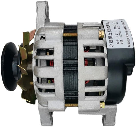 2000W 14/28V Permanent Magnet Generator DC Brushless Constant Voltage Generator High Power Charging Generator Set (Color: Single Head, Size: 28V)