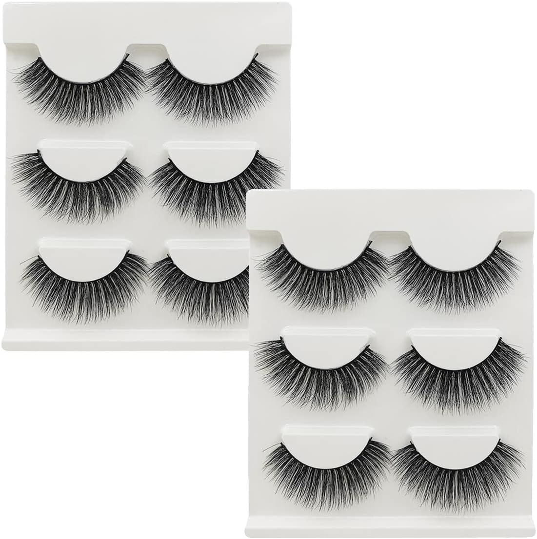 3 Pairs X 2 Boxes Eyelashes Matsudaya G3 Series Ultra Dense Recital Stage Makeup Natural Fake Mink Hair False Eyelashes Long Eyelashes Extension Fake Eyelashes Handmade (G304X2 Box)