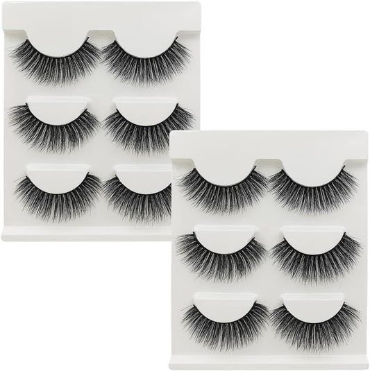 3 Pairs X 2 Boxes Eyelashes Matsudaya G3 Series Ultra Dense Recital Stage Makeup Natural Fake Mink Hair False Eyelashes Long Eyelashes Extension Fake Eyelashes Handmade (G304X2 Box)