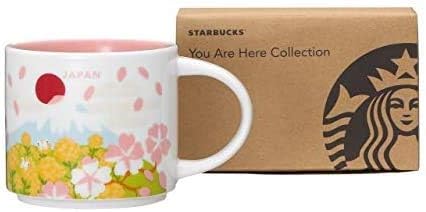 Starbucks You Are Here Collection Mug Japan Spring 14.1 fl oz (414 ml), Japanese Exclusive, Local Cup, Japanese Style, Sakura, Vegetable Flowers, Mt. Fuji Koinobori, Daruma, Sushi, Ceramic, Coffee