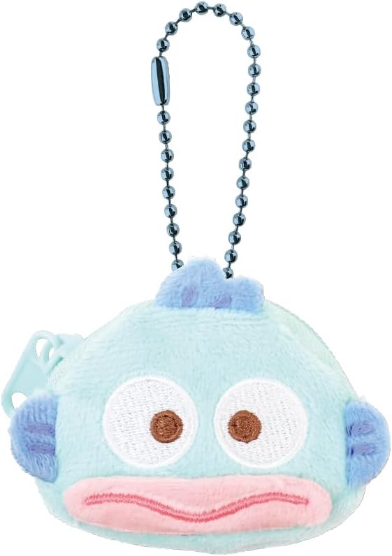 Tees Factory SR-5544191HD Sanrio Characters Backpack Type Pouch Face Hangyodon H6 x W 2.2 x D 0.8 inches (6 x 5.5 x 2 cm)