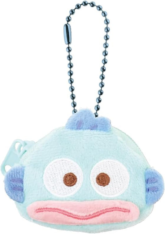 Tees Factory SR-5544191HD Sanrio Characters Backpack Type Pouch Face Hangyodon H6 x W 2.2 x D 0.8 inches (6 x 5.5 x 2 cm)