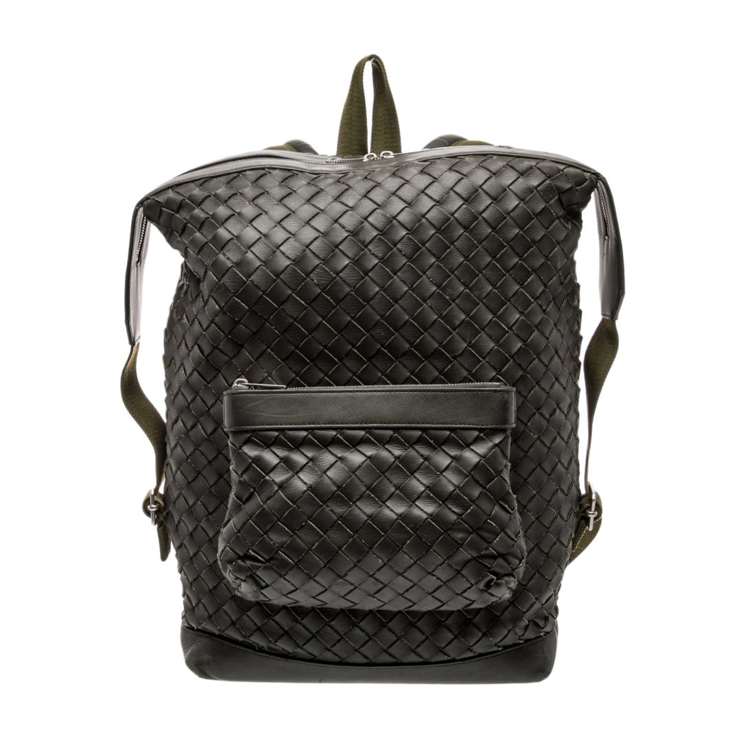 BOTTEGA VENETA 'OLIVE' INTRECCIATO BACKPACK