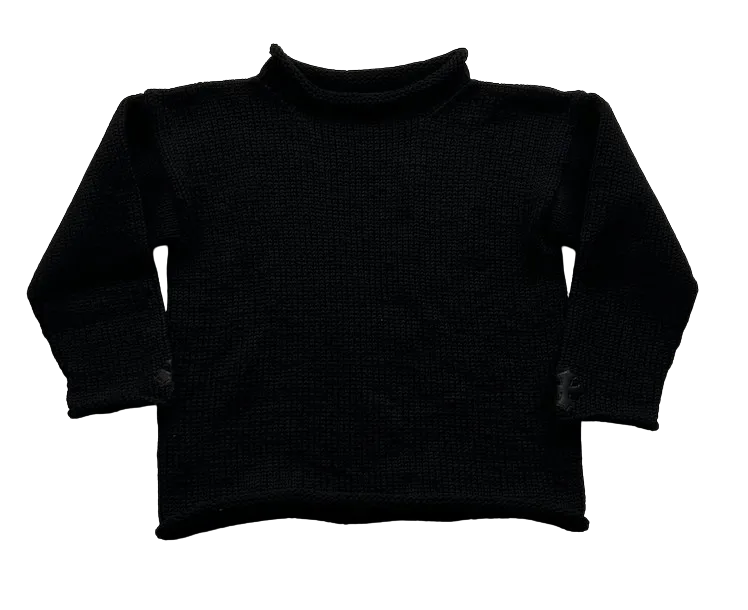 CHROME HEARTS CASHMERE CROSS PATCH ROLLNECK SWEATER