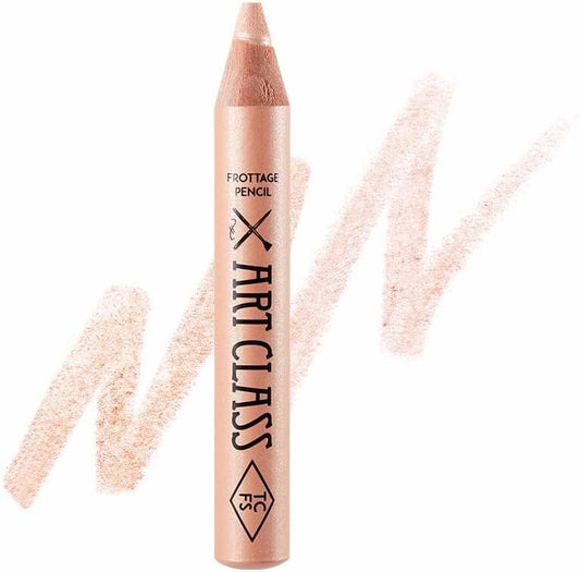 Too Cool for School Art Class Frottage Pencil, 0.04 oz (1.1 g), Eyeshadow, Cheek, Highlighter, #9 Sheer Nude