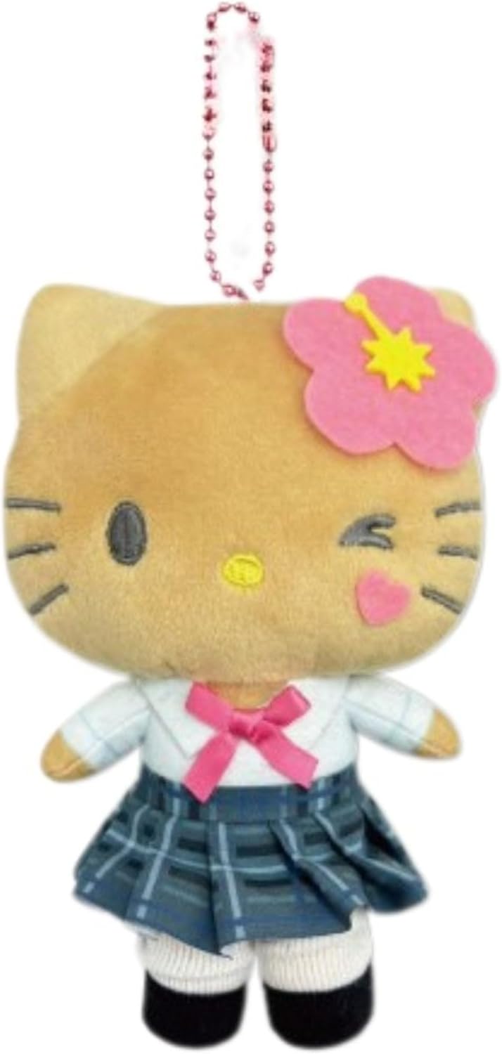 Hatayama Shoji Sanrio Gal Series 63202851 Mascot Pouch Gal 2 Hello Kitty Brown Approx. H 5.9 x W 3.9 inches (15 x 10 cm)