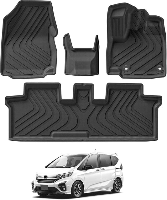 LUCKEASY Honda Freed Floor Mat, Honda FREED GB5/GB6/GB7/GB8 Type, 3D 3D Car Mat, Waterproof Mat, Front & Second Row, TPE Material, Custom Parts, Waterproof, Anti-Slip, Stain Resistant,