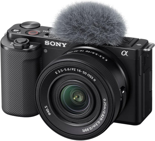 Sony Alpha ZV-E10 - APS-C 交換レンズ ミラーレス Vlogカメラキット - ブラック、ZVE10KB