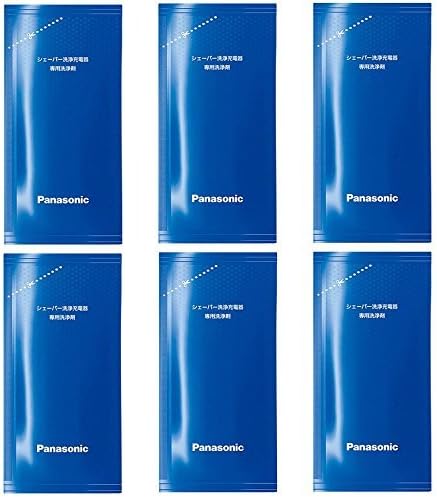 Panasonic ES-4L03 Cleaning Agent for Shaver Cleaning Charger (3 Pieces) x 2 Sets (Total 6 Pieces)