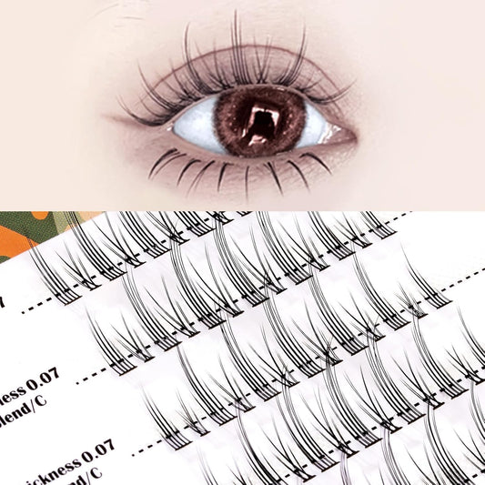 Partial Lash, Self Matsueku, Partial False Eyelashes, Large Capacity, DIY, Home Self Pine Extension, R-Small Devil