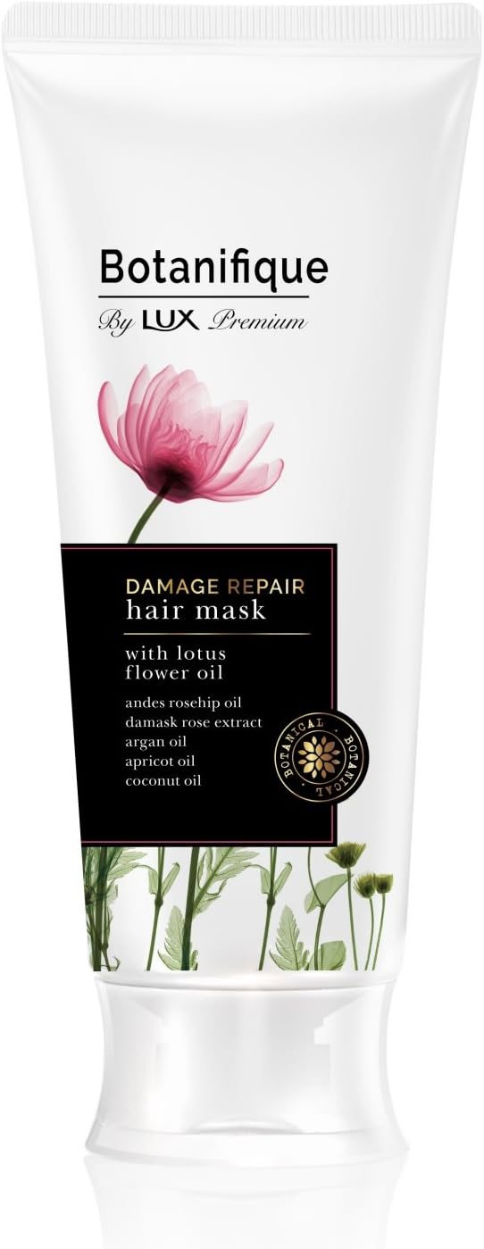 Lux Premium Botanific Treatment Damage Repair Hair Mask (Wash Off Hair Mask), 6.1 oz (170 g), Non Silicone, Paraben Free, Synthetic Coloring Free
