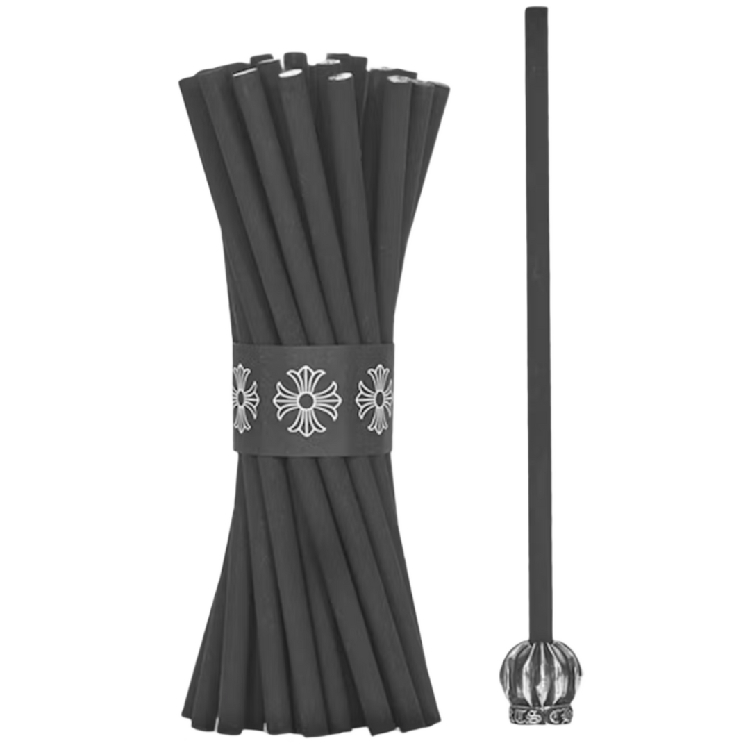 CHROME HEARTS '33 INCENSE SET' WITH SILVER HOLDER