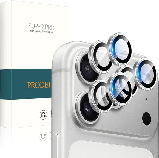 PRODELI For Phone 17 Pro / Pro Max Camera Film, Scratch Resistant, Aluminum Alloy + AR High Transmittance, High Transmittance, Shockproof, 9H Hardness, Tempered Glass, Explosion-proof, Bubble Free, No