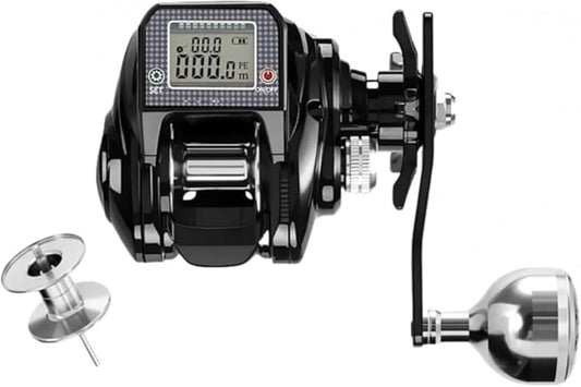 10 Speed Strong Magnetic Brakes Electric Baitcasting Reel with Super Drag Power Perfect for Saltwater and Freshwater Fishing with Max Drag for Wildlife and Long Raft Fishing Reels