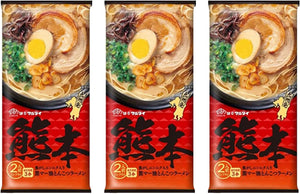Maltai Kumamoto Kumamoto Oil Tonkotsu Ramen, 6.5 oz (186 g) x 3 Bags, Bar Ramen, Local Kumamoto Ramen, Thick Tonkotsu Soup, Kyushu Souvenir, Store at Room Temperature, Bulk Purchase, Large Capacity