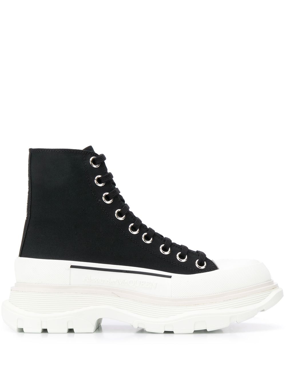 Alexander McQueen アレクサンダーMCクイーントレッドスリックアンクルブーツ - Image 1