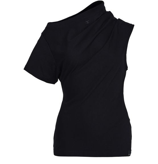 COURREGES ツイスト アシンメトリー Tシャツ - Image 1