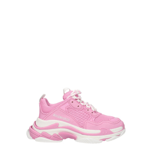 Balenciaga バレンシアガギフトのアイデア女性s スニーカーキッズファブリックピンク/白 - Image 1