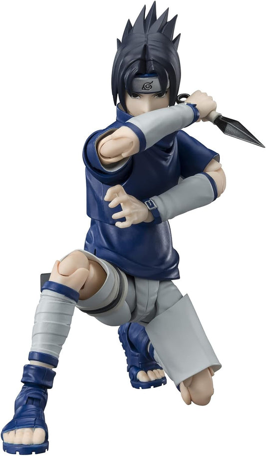 S.H. Figuarts Naruto Uchiha Sasuke Uchiha Blood Genius Ninja, Approx. 5.3 inches (135 mm), ABS & PVC Pre-painted Action Figure BAS64937
