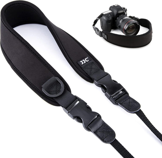[JJC] Neoprene Camera Strap Shoulder Strap Neck Strap Anti-Slip Adjustable Length for DSLR / Mirrorless Camera Compatible with Fujifilm X-T50 Canon R5 R6 R7 R RP 5D Mark IV 6D 7D Mark II 90D 80D 70D