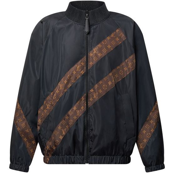 LOUIS VUITTON Monogram Stripe Zip-Up Jacket - Image 1