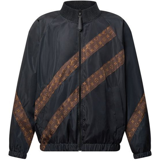 LOUIS VUITTON Monogram Stripe Zip-Up Jacket - Image 1