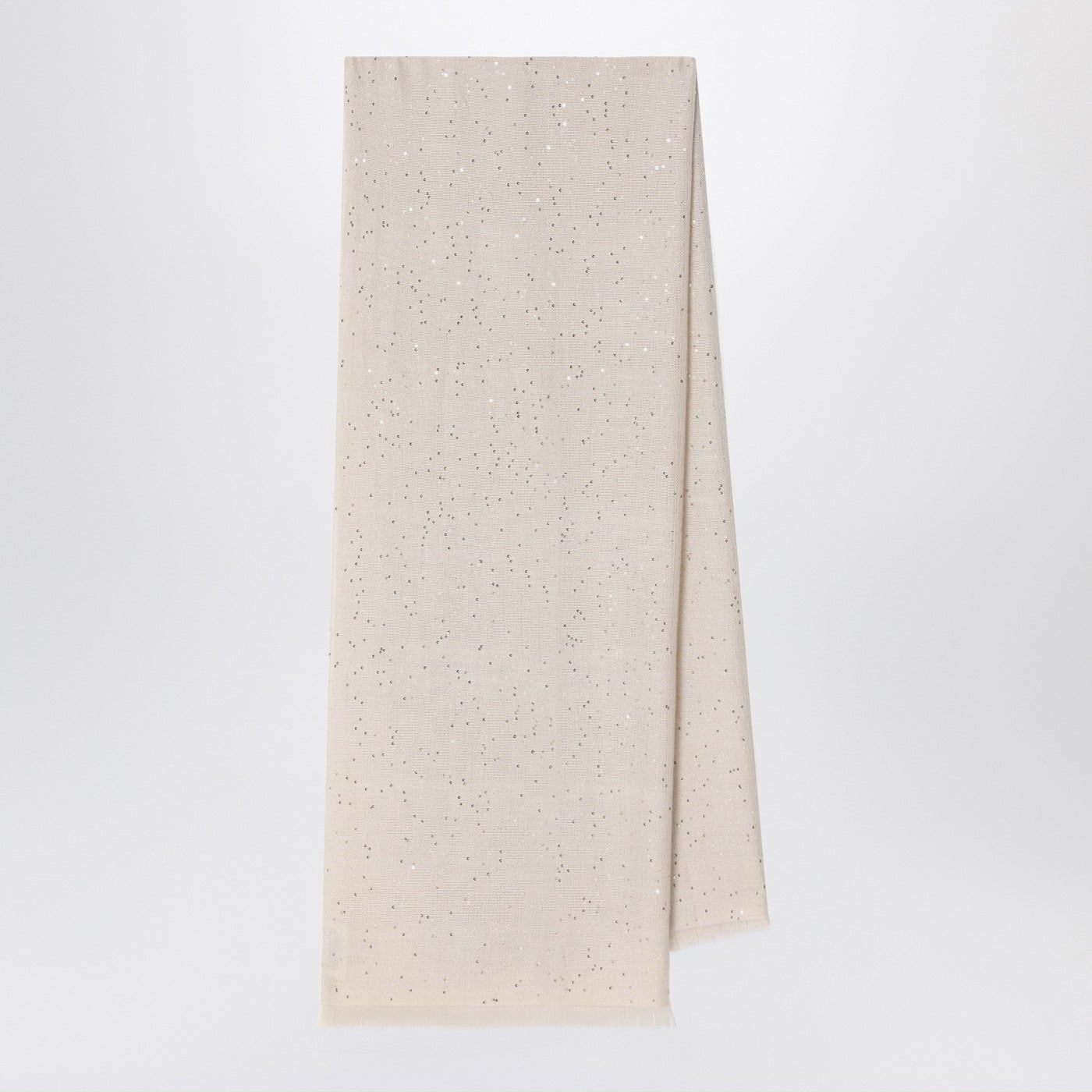 Brunello Cucinelli Cashmere Rustic Beige Scarf - Image 1