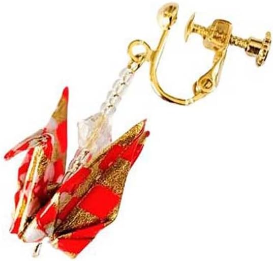 Orizuru Earrings Red