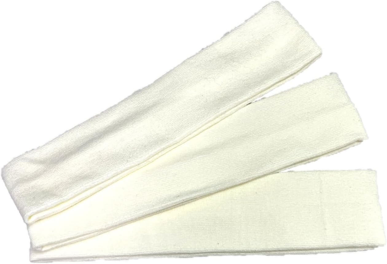 Turban Made in Japan Cotton Fabric 2.0 inches (5 cm) Hair Band (Ivory 3)
