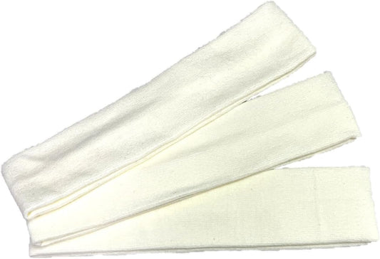 Turban Made in Japan Cotton Fabric 2.0 inches (5 cm) Hair Band (Ivory 3)