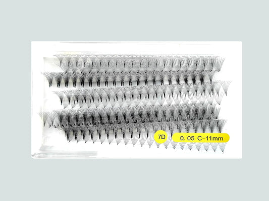 7D 0.05mm Volume 500 Bundles C Curl 9-12mm (11mm)