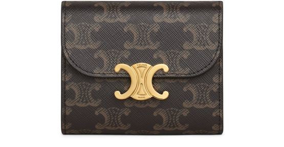 CELINE Small Triomphe wallet in Triomphe canvas - Image 1
